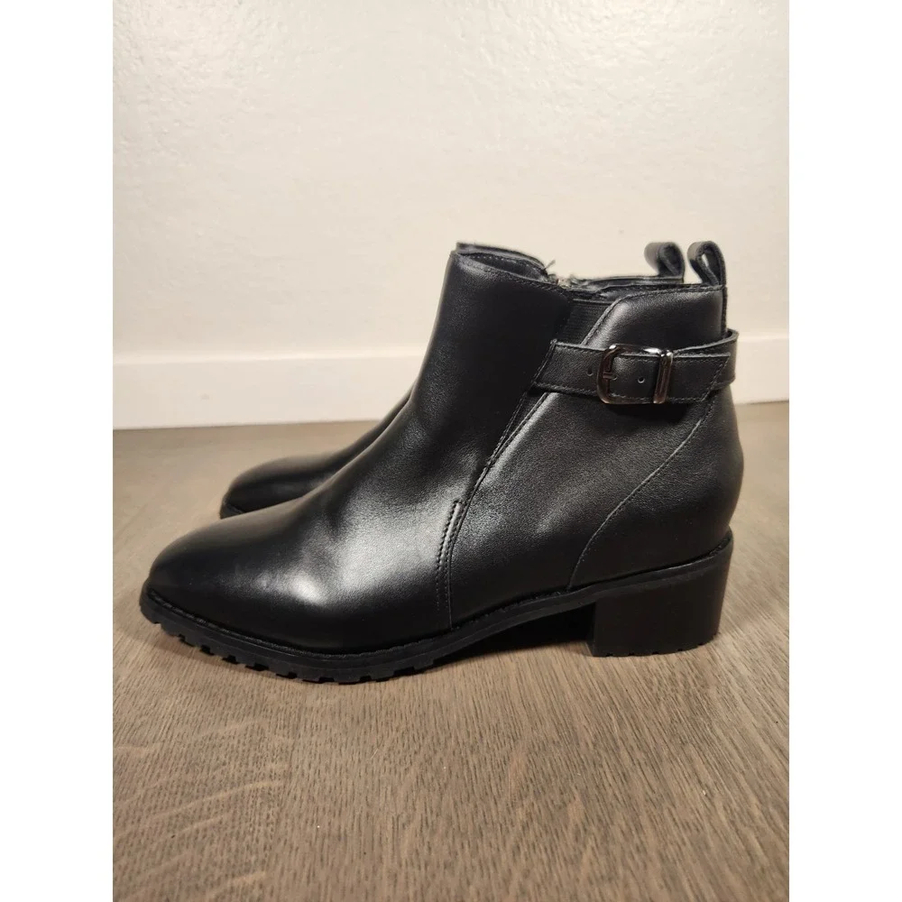 New $150 Blondo Sullivan Waterproof Black Booties 8.5 Boots Leather Nordstrom